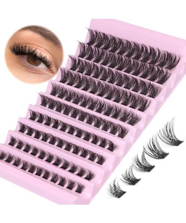 Eyelash Extensions 120 Pcs Artificial Set Fake Lashes DIY Individual Cluster Eyelash at Home 8-16mm by Lvmixwig L01