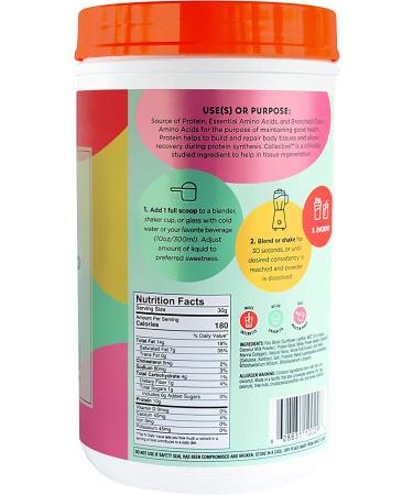 Natreve Marine Collagen Peptides & Grass-Fed Whey Powder - Keto Friendly Collagen Protein for Hair, Skin, Joints - French Vanilla Flavor - Buy Online on GoSupps.com