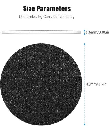 120-Pack Self-Adhesive Sandpaper Discs for Electric Foot File - Coarse and Fine Sand for Foot Callus Remover and Nail Salon - Buy Online on GoSupps.com