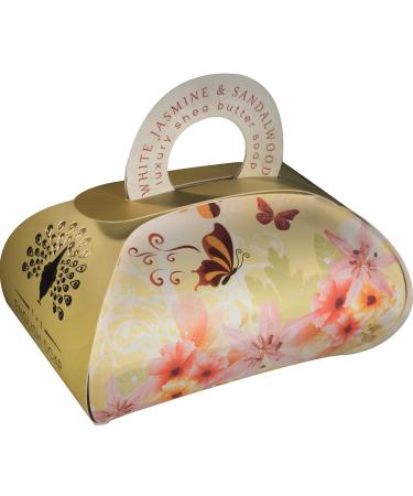 The English Soap Company Large Gift Bag Bath Soap White Jasmine and Sandalwood 260g