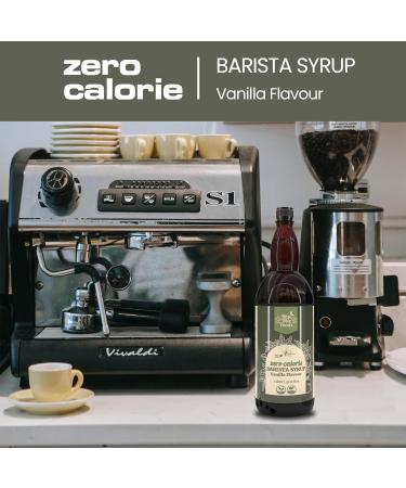 Blue Nile Foods Barista Vanilla Coffee Syrup Calorie/Sugar Free Syrup Keto Friendly Vanilla Syrup Sugar Free Coffee Syrups for Coffee Drinks - Hot/Iced 1L - Buy Online on GoSupps.com