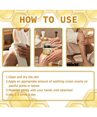 Loicwoo 2PCS Bee Venom Joint and Bone Cream Bee Venom Joint Relief Cream Bee Venom Joint Gel Bee Venom Joint Relief Gel Specially for Back Neck Knee Hands Feet - Buy Online on GoSupps.com