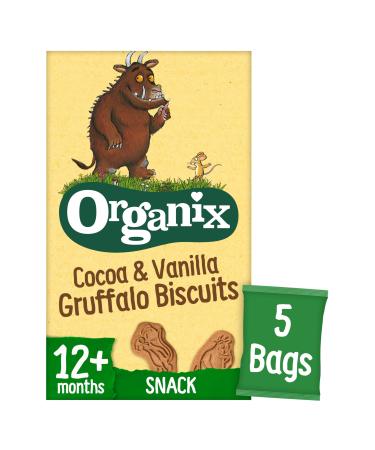 Organix Cocoa & Vanilla Gruffalo Biscuits 12+ Months 5 x 20g