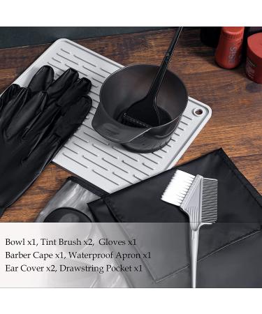 HYOUJIN Hair Dye Brush and Bowl Kit - Professional 9PCS Hair Bleach Highlighting Colouring Set - Salon Quality DIY Beauty Tool Set - Buy Online on GoSupps.com