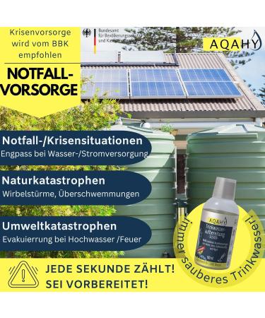 AQAHY Drinking Water Treatment - Silver Ions for Safe Water | 100ml | 1000L Caravan Camping & Outdoor Solution - Buy Online on GoSupps.com