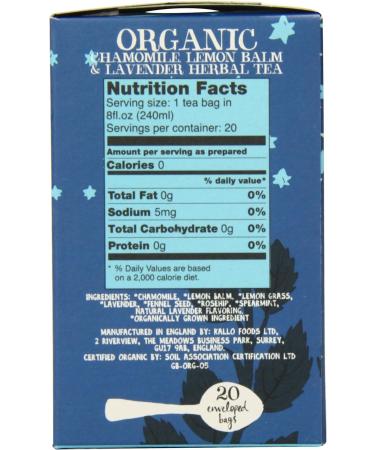 Clipper Fair Trade Organic Tea Snore and Peace 20 Count (Pack of 6) - Buy Online on GoSupps.com