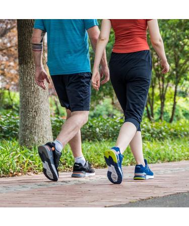FitVille Extra Wide Walking Shoes for Men - Arch Support Sneakers for Flat Feet - Heel Pain Relief - 10.5 Wide - Black - Buy Online on GoSupps.com