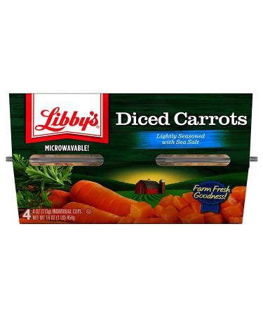 Libby's Diced Carrots | Tender, Sweet & Earthy Flavors | 24 Cups, 4 oz Each | Farm Fresh Goodness - Buy Online on GoSupps.com