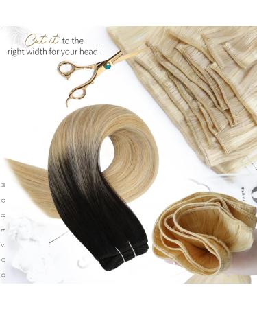 Moresoo Balayage Weft Hair Extensions Real Human Hair Brown Double Weft Hair Extensions Brown and Blonde Sew in Human Hair Extensions 18 Inch 100g/Pack #2/27/613 18 Inch(Pack of 1) WEFT #2/27/613 - Buy Online on GoSupps.com