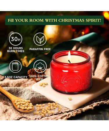 Christmas Candles for Women - Aromatherapy Scented Soy Wax Gift Set for Her Mom Wife & Friends | Ideal for Home Meditation Bath & Relaxation - Buy Online on GoSupps.com
