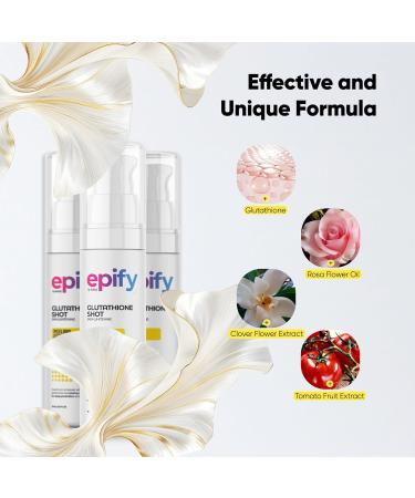 Epify Glutathione Shot Exfoliating for Face and Body Deep Skin Renewal with Glutathione & Arbutin Gentle Peeling and Hydration 2.54 Fl Oz (Pack of 1) - Buy Online on GoSupps.com