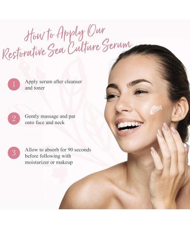 100% Pure Restorative Sea Culture Serum | Anti-Aging & Hydrating Hyaluronic Acid for Face | 1 Fl Oz - International Shipping Available - Buy Online on GoSupps.com