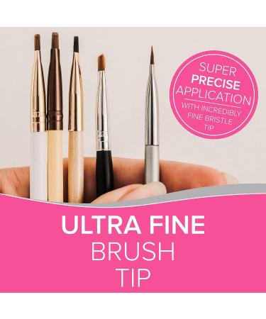 Ultimate Precision Angled Eyebrow Brush & Eyelash Brush - Professional Applicator for Perfect Brows & Lashes | International Shipping Available - Buy Online on GoSupps.com