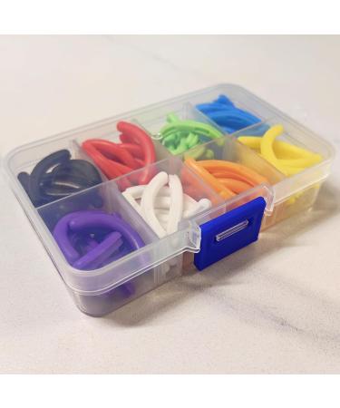 80 Pieces Eyelash Curler Refill Pads - Universal Silicone Replacement with Clear Storage Box - Multicolor Rubber Pads for Perfect Curling - Buy Online on GoSupps.com