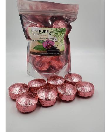 Spa Pure Aromatherapy Shower Steamers - Set of 8 Shower Bombs with Lavender Essential Oil for Mood Transformation - Buy Online on GoSupps.com