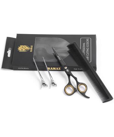 Ramaz Professional Hair Cutting Scissors Set - Extra Sharp 6.5 Stainless Steel Shears with Comb & Clips for Perfect Haircuts - Ideal for Men & Women - Buy Online on GoSupps.com
