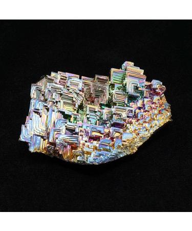 Natural Rock Crystal Cluster Quartz Geode Stone Bismuth ore Rainbow Stone Colorful Specimen for ReikiHome Decor 300g Crystal Cluster (Size : 200g) - Buy Online on GoSupps.com