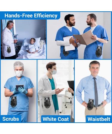 Magnetic Stethoscope Holster for 3M Littmann MDF & More - Hip Clip Holder for RN MD EMT & Medical Students (Black - Buy Online on GoSupps.com