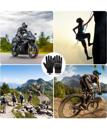 Firschoie Tactical Gloves - Military & Motorcycle Gloves with Hard Ankle Protection & Touchscreen - Ideal for Jungle Exploration & Trekking (Black M) - Buy Online on GoSupps.com