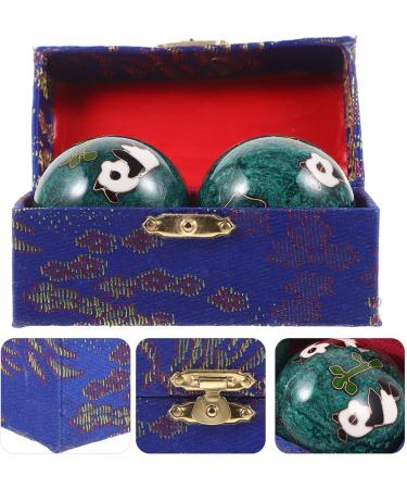 JECOMPRIS Hand Exercise Balls - 2pc Metal Handle Squeeze & Massage Balls for Hand Strength & Finger Exercises - Buy Online on GoSupps.com