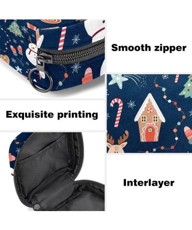Christmas Pattern Sanitary Napkin Storage Bag - Menstrual Period Kit Pouch for Women & Teens - Color 3 - Buy Online on GoSupps.com