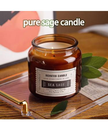 Sage Cleansing House Candle Set - 32oz Long Lasting Aromatherapy Soy Candles for Home - Stress Relief Gifts for Mom & Dad - 2 Pack - Buy Online on GoSupps.com