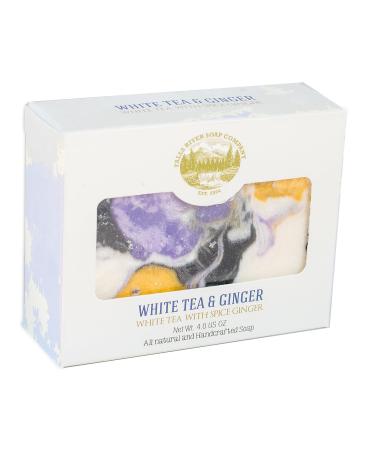 White Tea and Ginger Soap (4oz) - Handmade Bar with Essential Oils | Organic & All-Natural Falls River Soap Co - Buy Online on GoSupps.com
