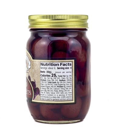 Amish Wedding All Natural Pickled Baby Beets 15oz - Pack of 2 | Handmade, Delicious Pickled Beets - Buy Online on GoSupps.com