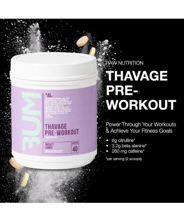 Thavage Rocket Candy Pre-Workout Powder - 1.1 Lbs. / 40 Servings - Buy Online on GoSupps.com