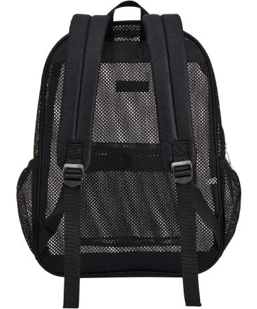 Semi-Transparent Mesh Backpack - Heavy Duty See Through College Student - Black | [Brand Name] - Buy Online on GoSupps.com