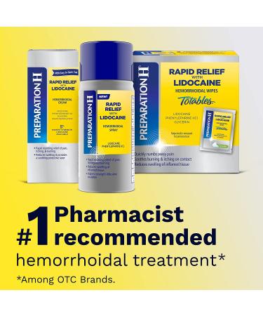 Preparation H Rapid Relief Hemorrhoidal Spray with Lidocaine - 4.5 Oz Bottle - Buy Online on GoSupps.com