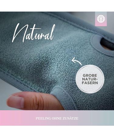 Lowell 2-Piece Exfoliating Peeling Glove Set - Hammam Body & Face Scrub Bonus Guide & Suction Cups (Gray/Pink) - Buy Online on GoSupps.com