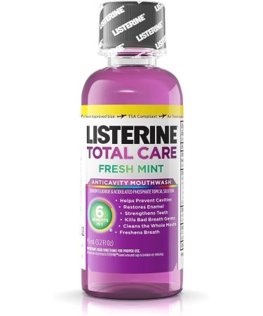 Listerine Total Care Anticavity Mouthwash Fresh Mint 3.2oz (Pack of 24) - Buy Online on GoSupps.com
