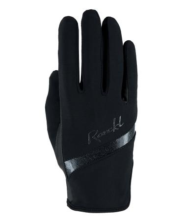 Roeckl Sports Riding Gloves Lorraine Ladies Summer Gloves 4 Colors Size 6-8.5 7.5 Black