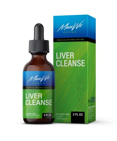 MAUWE HERBS Liver Cleanse Detox & Repair Tincture - Liver Supplement with Milk Thistle - Liver Health Liquid Drops - Alcohol-Free Formula 2 Fl. Oz. 2 Fl Oz (Pack of 1) - Buy Online on GoSupps.com