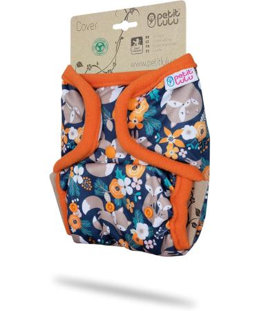 Petit Lulu Size 2 Powy Overpants (5-16 kg) | Washable Waterproof Baby Diaper Pants | Pint Buttons | One Size Fleet Diapers | Eco-Friendly | Made in EU - Buy Online on GoSupps.com