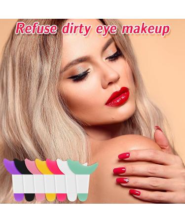 7pcs Silicone Mascara Eyelash Shield Applicator Guide Tool Set for Women - 3 in 1 Eyelash, Eyeshadow, Eyeliner Auxiliary Pads - Buy Online on GoSupps.com