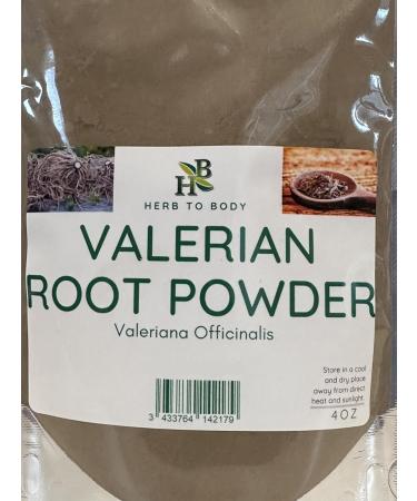 Herb To Body Valerian Root Powder | Valeriana Officinalis | Wildcrafted | 4oz - Buy Online on GoSupps.com