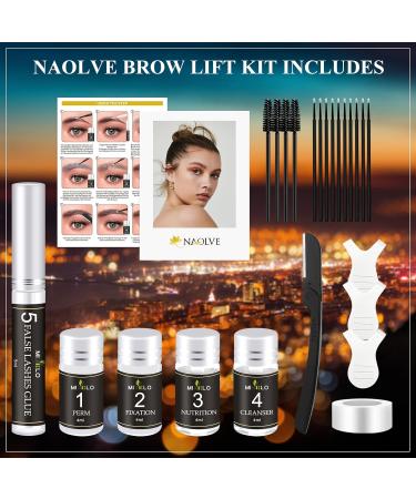 Naolve Eyebrows Lifting Set - Waterproof Durable Brow Lamination Kit for Beginners | Professional Eyebrow Styling - Buy Online on GoSupps.com