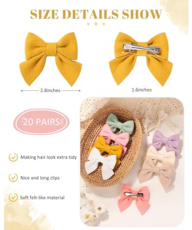 Jollybows 40-Piece Baby Girl Hair Loops - Multi-Colored Crocodile Clips & Hair Jewelry for Toddlers & Teens - Buy Online on GoSupps.com