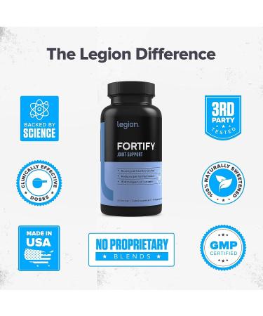 Legion Fortify Joint Support - Natural UC-II & Curcumin Joint Pain Relief Supplement (90 Capsules) - Buy Online on GoSupps.com