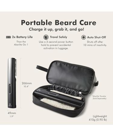 Aberlite Go 2 - Cordless Beard & Hair Straightener | Anti-Scald Ionic Heated Brush for All Beard Types | International Shipping Available - Buy Online on GoSupps.com