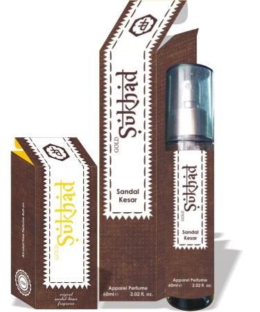 Parag fragrances Combo Pack Of Sukhad Perfume 60Ml And Sukhad Attar 6Ml Real Sandal-Kesar Fragrance For Men