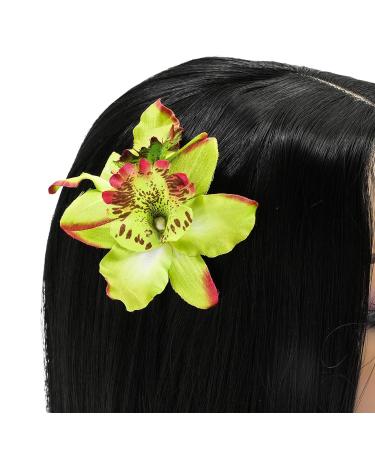 Orchid Flower Alligator Hair Clips for Women - 12 Pack | Stylish Hair Accessories - Buy Online on GoSupps.com