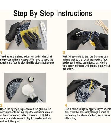Kintsugi Repair Kit - Gold Powder Glue for Meaningful Pottery | Starter Set - Buy Online on GoSupps.com