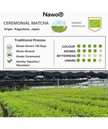  nawo Supreme Ceremonial Matcha Tea - 250g & 500g & 1kg 100% natural and organic professional barista-quality Japanese green tea powder for cafes and home use - NAWO Routines (1kg) - Buy Online on GoSupps.com