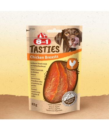 8in1 Tasties Chicken Breasts Dog Snack | Grain-Free Treats | 85g | Delicious Chicken Flavor for Dogs - Buy Online on GoSupps.com