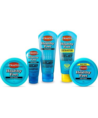 O'Keeffe's Healthy Feet Extremely Dry Cracked Foot Cream 60ml - 2 Pack - Instantly Increases Moisture Levels Creates a Protective Layer and Prevents Moisture Loss - Buy Online on GoSupps.com