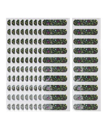 Healvian 100pcs Injured Wounds Patches Glow in Dark Patches Bands Children Cartoon Patches Plaster Strip Bandage for Wounds B