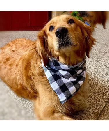 4 Pack Dog Bandanas Dog Bandanas for Large Dogs Adjustable Classic Checkered Bandana for Dogs Stylish Reversible Triangle Dog Bandana for Small Medium Large Dogs Cat Pets - Buy Online on GoSupps.com